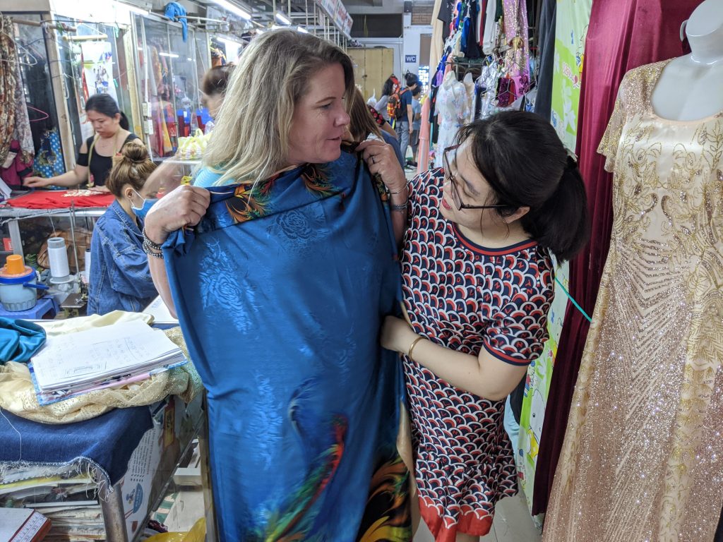 Getting sized for a dress