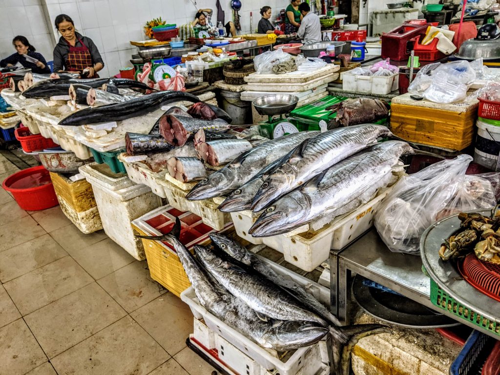 Fresh fish at the market